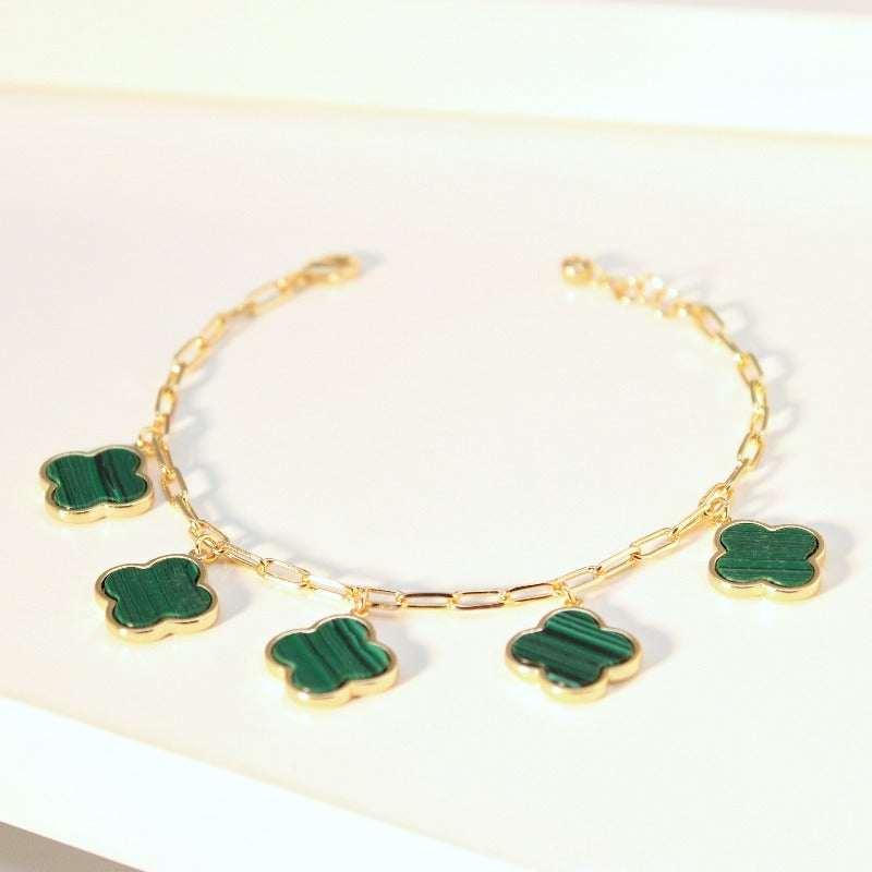 Multi Four Leaf Clover Bracelet