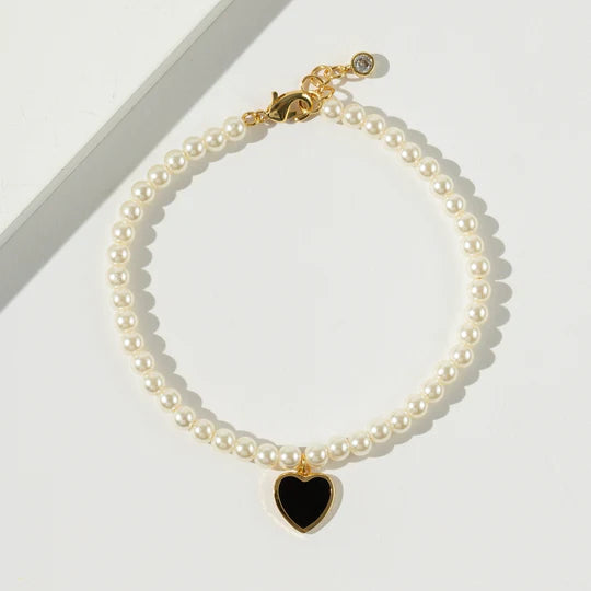 Pearl Heart Beaded Bracelet