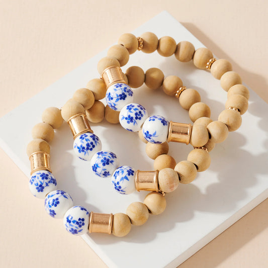 Murano Beaded Bracelet Set