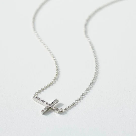 Cross Charm Collar Necklace