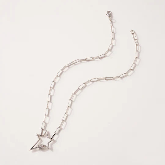 Star Screw Lock Charm Necklace