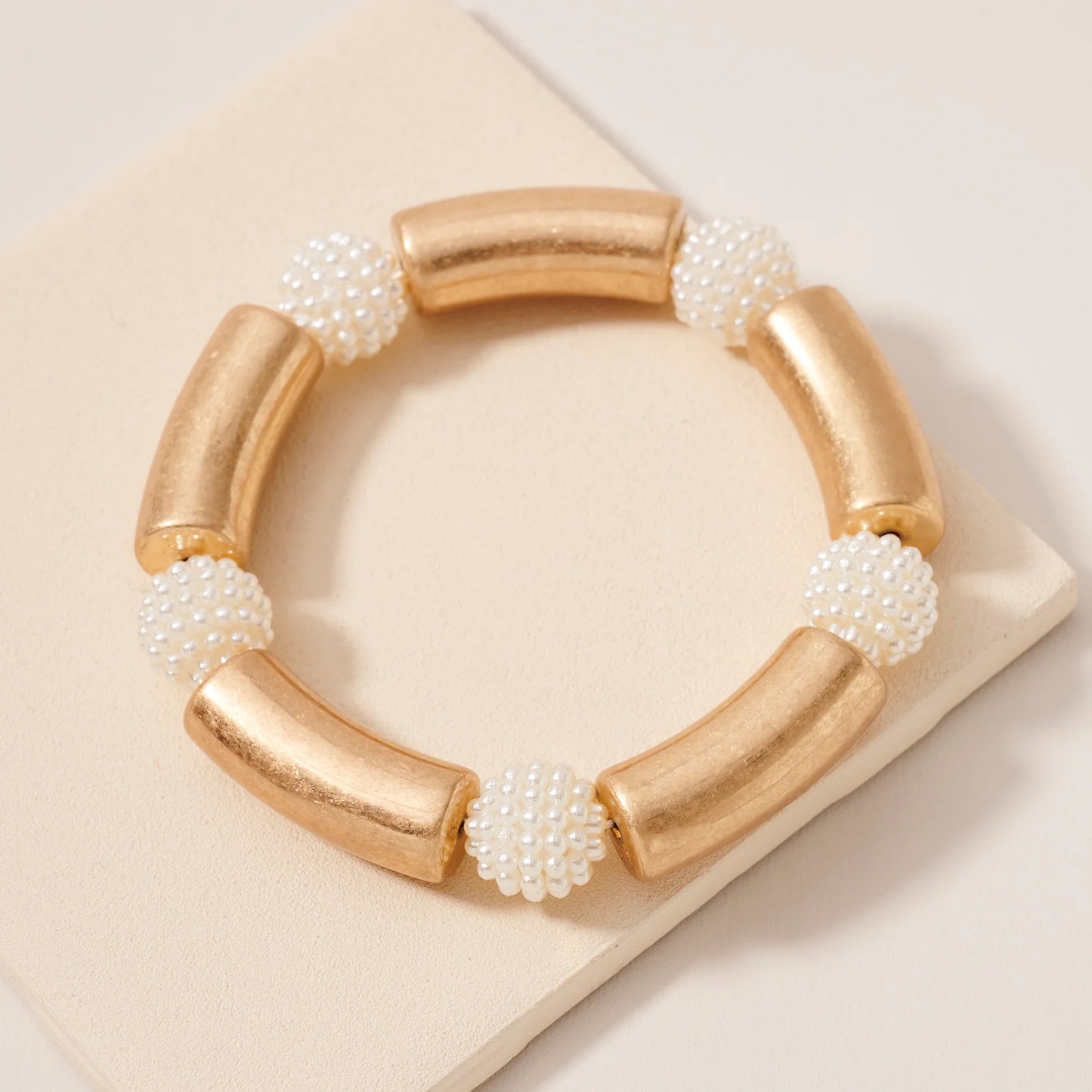 Pearl Beaded Stretch Bracelet