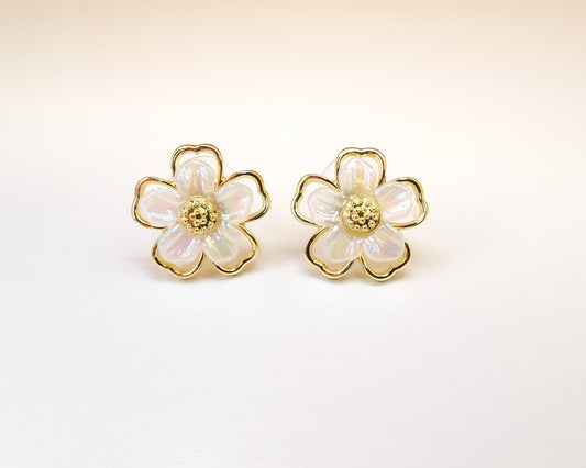 Resin Flower Earring