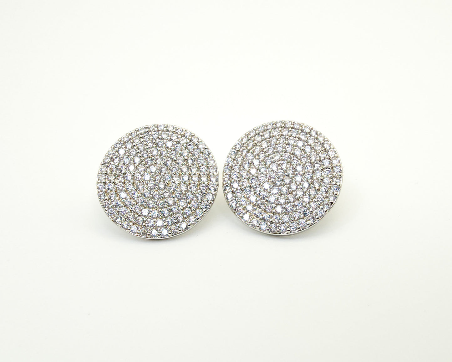 Large Shimmer Disc Earring