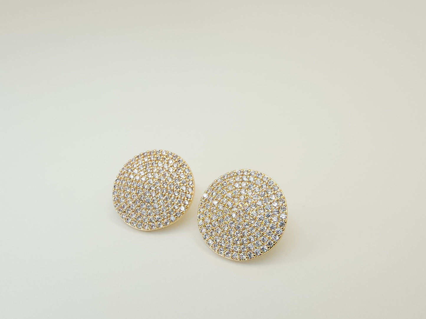 Large Shimmer Disc Earring