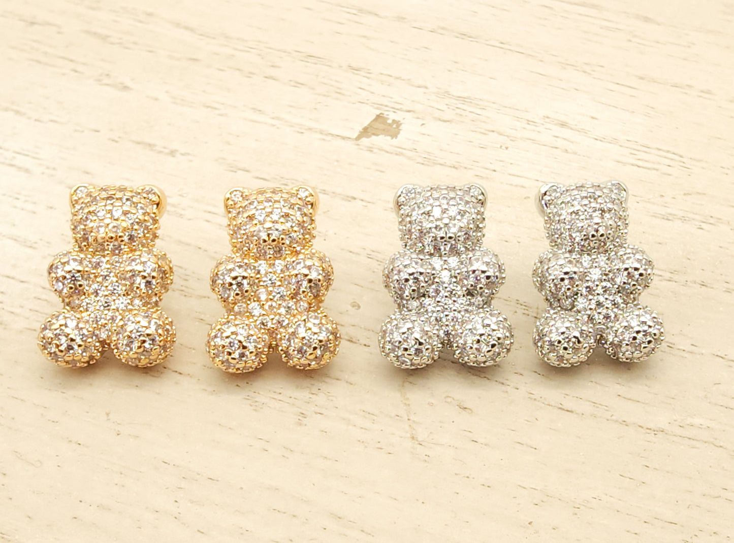 Bling Bear Earring